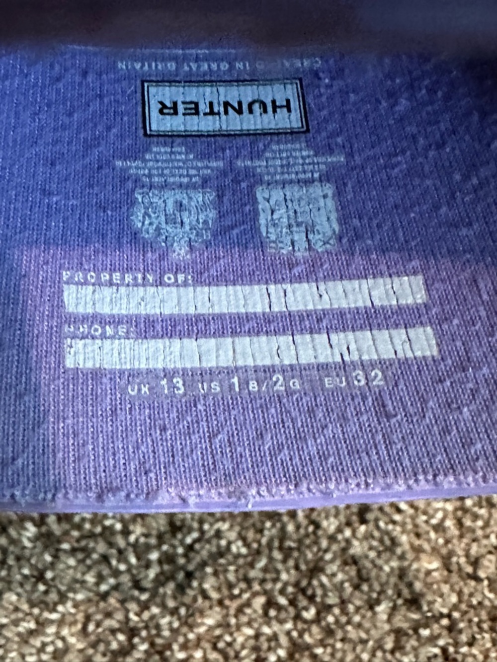 Hunter Kids First Classic Rain Boots Purple Lilac Size US 1 - Picture 6 of 6
